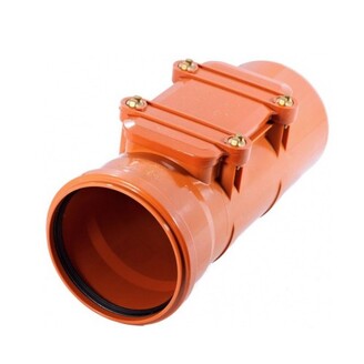 Čisticí kus KGRER 110 mm, obdélníkový uzávěr, PVC, kanalizace