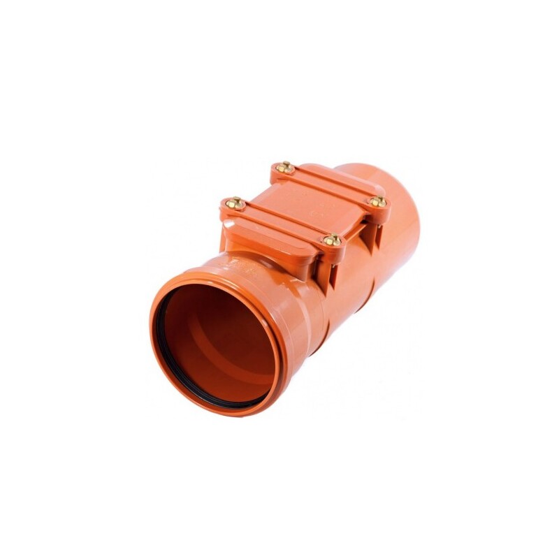 Čisticí kus KGRER 160 mm, obdélníkový uzávěr, PVC, kanalizace