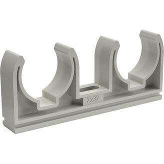 Dvojpříchytka plastová 2 x 16, pro plastové potrubí