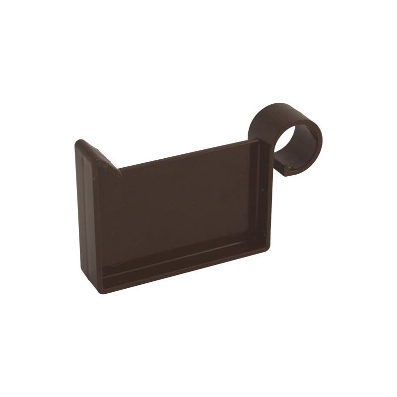 Čelo okapového žlabu RG 70 mm, hnědé, Aliaxis Marley 081120