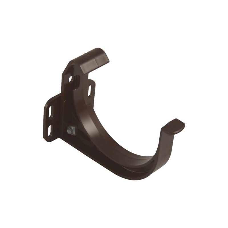 Plastový hák žlabu okapu RG 75 mm, hnědá, římsový, nastavitelný, Marley 805245