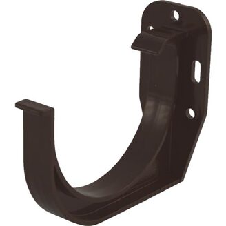 Plastový hák žlabu okapu RG 100 mm, hnědá, římsový, Marley 076133