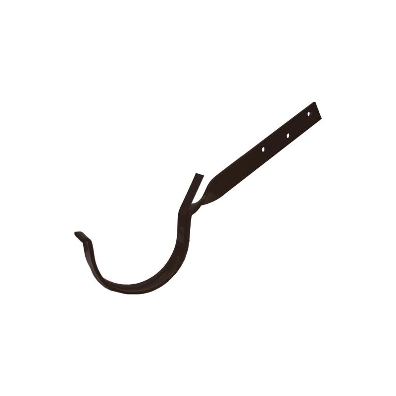 Kovový hák žlabu okapu RG 150 mm, hnědá, překroucený, poplastovaný, Marley 622147
