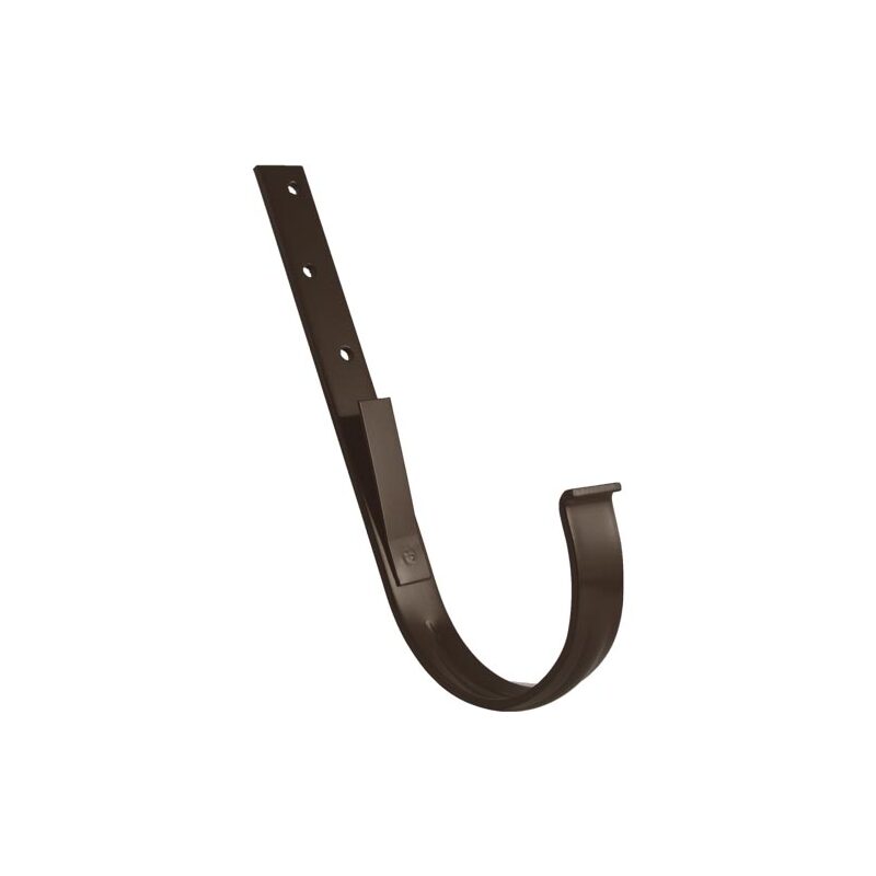 Kovový hák žlabu okapu RG 150 mm, hnědá, rovný, poplastovaný, Marley 076379