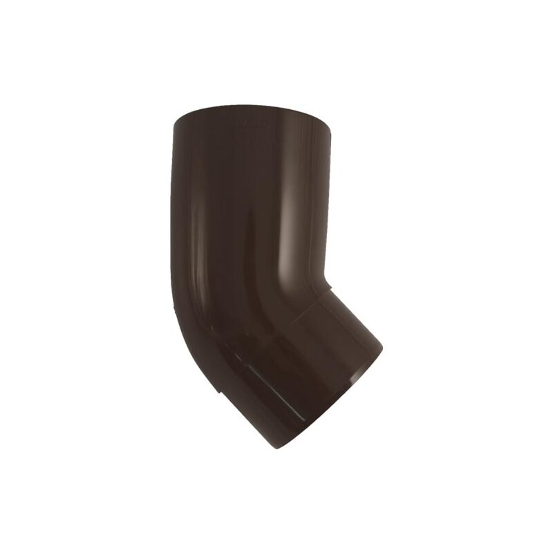 Koleno svodu okapu 45° DN 75 mm, hnědá, plast, Marley 078311