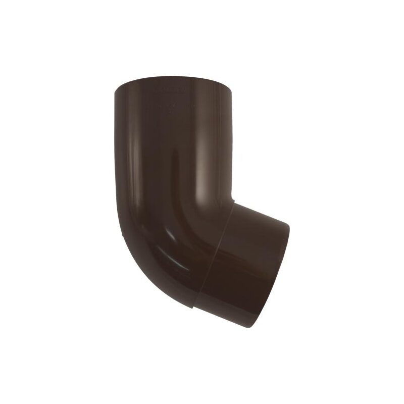 Koleno svodu okapu 67° DN 105 mm, hnědá, plast, Marley 078458
