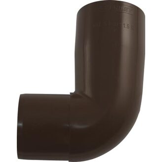 Koleno svodu okapu 90° DN 53 mm, hnědá, plast, Marley 081717
