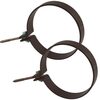 Objímka svodu okapu DN 105 mm, hnědá, se šroubem, (1ks), Marley 079233