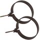 Objímka svodu okapu DN 105 mm, hnědá, se šroubem, (1ks), Marley 079233
