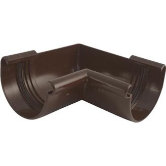Vnitřní roh žlabu okapu RG 100 mm, hnědá, plast, Marley 075976