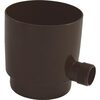 Sběrač dešťové vody okapu DN 105 mm, s vnějším závitem 1, hnědá, plast, Marley 079530