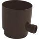 Sběrač dešťové vody okapu DN 53 mm, s vnějším závitem 1, hnědá, plast, Marley 079509