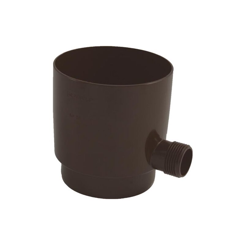 Sběrač dešťové vody okapu DN 75 mm, s vnějším závitem 1, hnědá, plast, Marley 079516