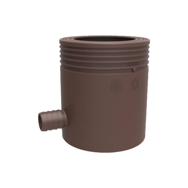Sběrač dešťové vody okapu DN 53-75 mm, hadicové připojení 25,4 mm, hnědá, plast, Marley 079622