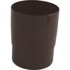 Spojka svodu okapu DN 105 mm, hnědá, plast, Marley 077734
