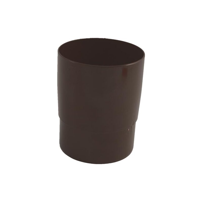 Spojka svodu okapu DN 125 mm, hnědá, plast, Marley 801131