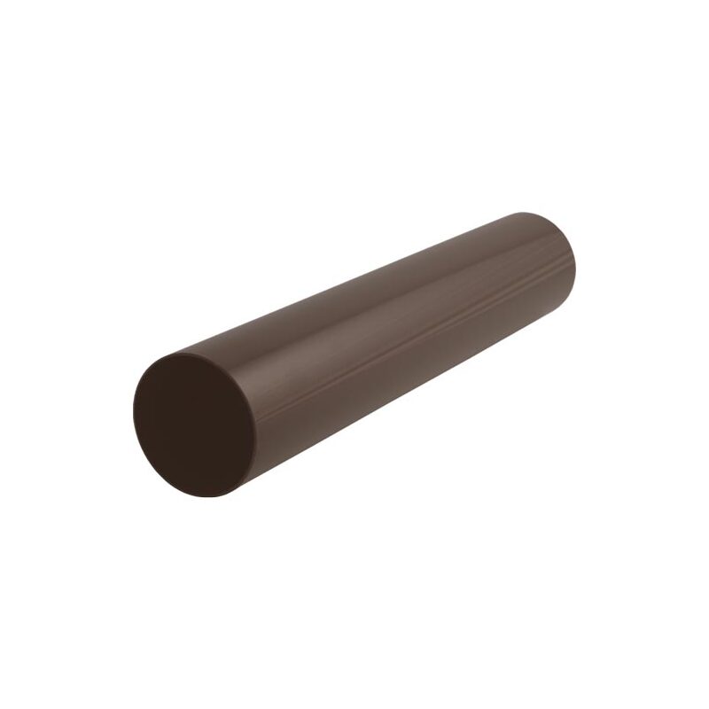 Svod okapu DN 105 mm, délka 1 m, hnědá, bez hrdla, plast, Marley 077550