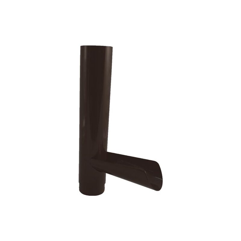 Vypouštěcí klapka svodu okapu DN 75 mm, hnědá, plast, pro deštovou vodu, Marley 078519