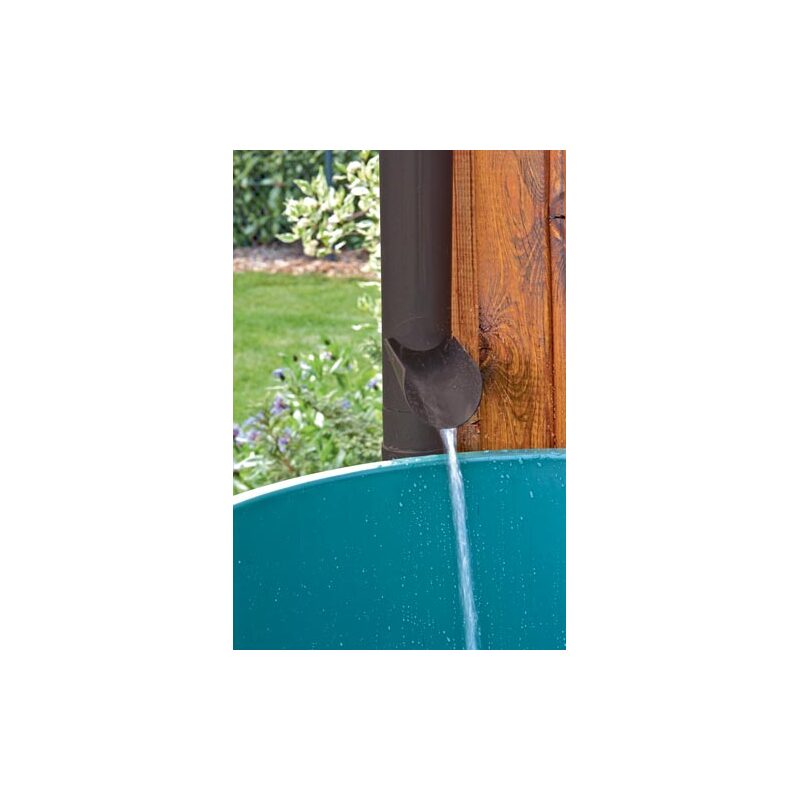 Vypouštěcí klapka svodu okapu DN 75 mm, hnědá, plast, pro deštovou vodu, Marley 078519