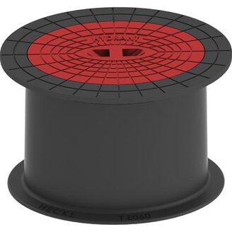 Poklop hydrantový KOMPAKTUS, HYDRANT, víko červené, můstek, HECKL