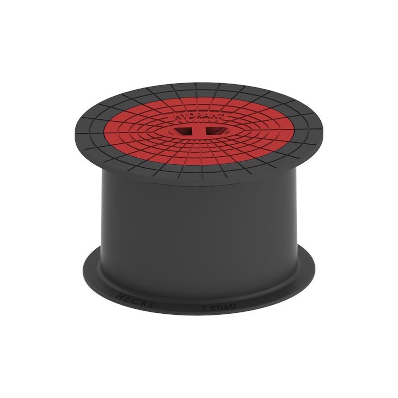 Poklop hydrantový KOMPAKTUS, HYDRANT, víko červené, můstek, HECKL