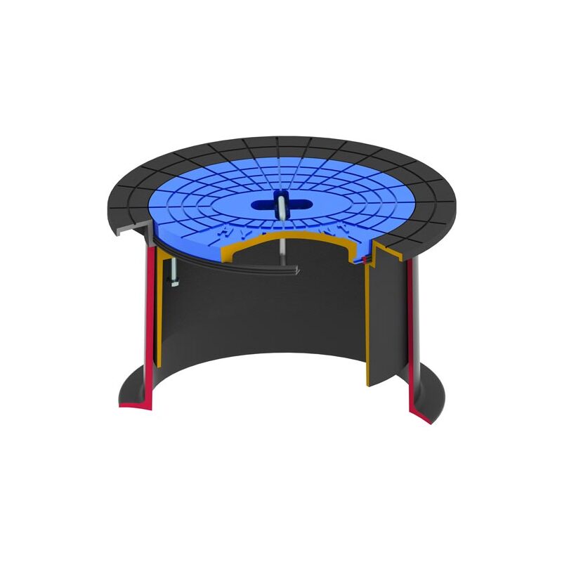 Poklop hydrantový KOMPAKTUS, HYDRANT, víko modré, třmen, HECKL