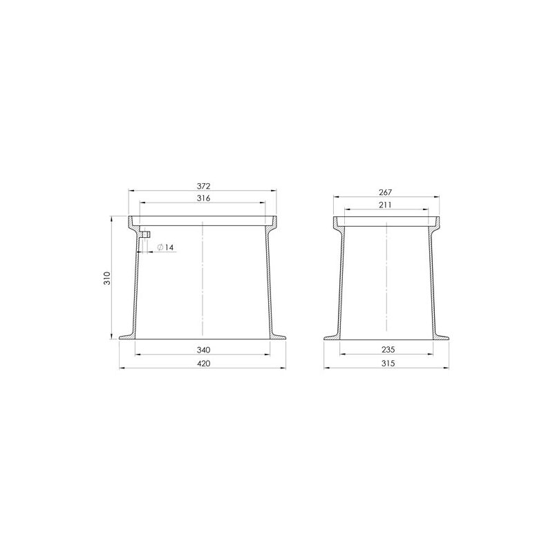 Poklop hydrantový RENKO, KANAL, víko černé, třmen, HECKL