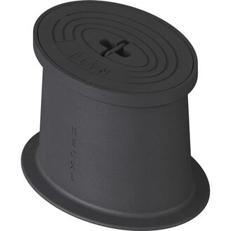 Poklop hydrantový RENKO, PLYN, víko černé, třmen, HECKL