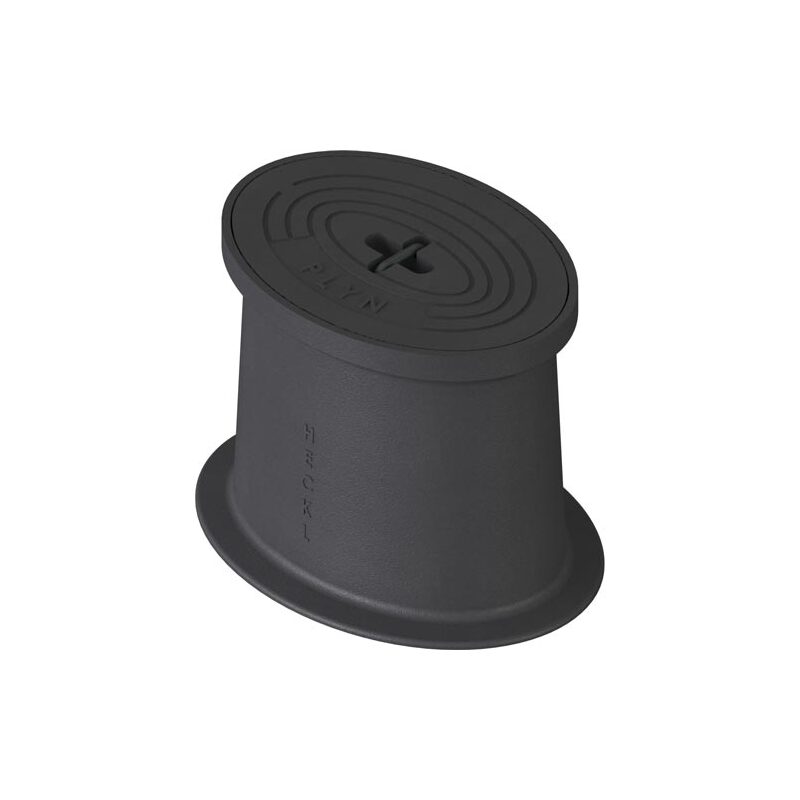 Poklop hydrantový RENKO, PLYN, víko černé, třmen, HECKL