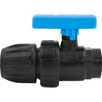 Plastový svěrný kulový kohout PP-S d 32 x 1, s vnitřním závitem
