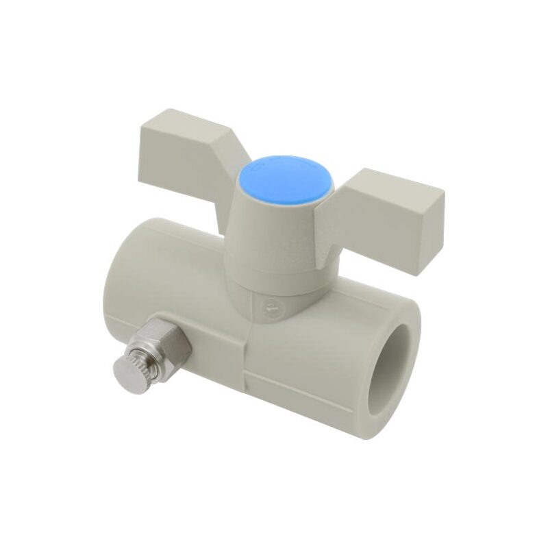 Kulový kohout PPR s vypouštením d 20 mm, plast
