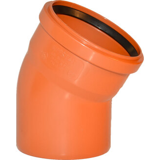 Koleno jednohrdlé KGB 30° 110 mm, PVC, kanalizace