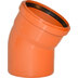 Koleno jednohrdlé KGB 30° 110 mm, PVC, kanalizace