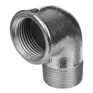 Pozinkované koleno 90° MF 1, typ 92