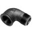 Koleno 90° černé  2 MF
