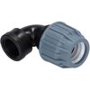 Plastové svěrné koleno 90° PP-S d 110 x 4, s vnitřním závitem
