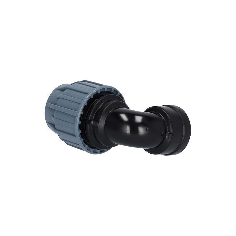 Plastové svěrné koleno 90° PP-S d 20 x 3/4, s vnitřním závitem