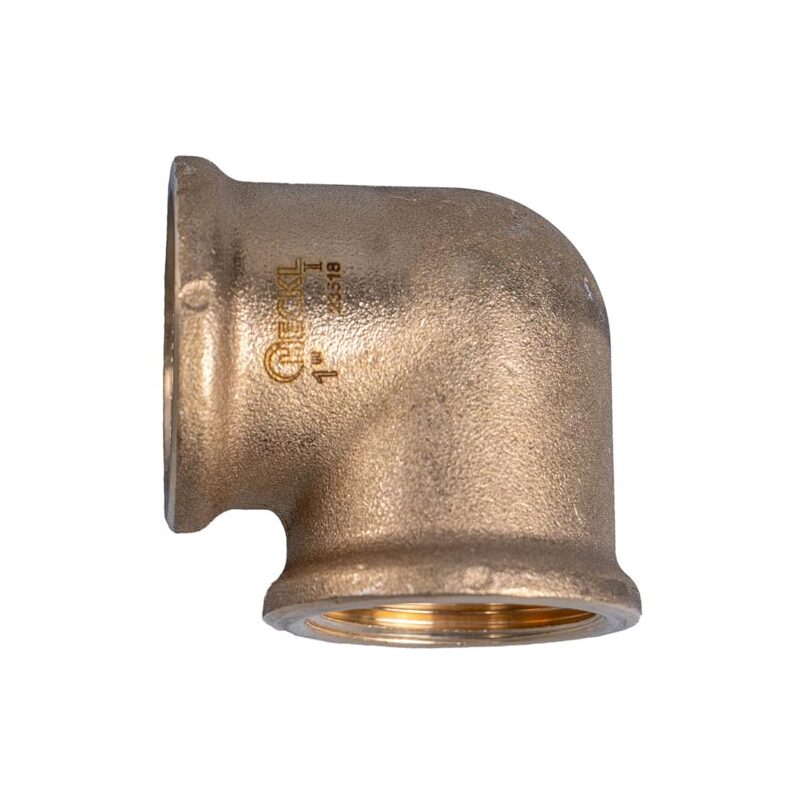 Mosazné koleno 90° FF R 2, HECKL