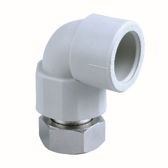 Koleno PPR 90° s převlečnou maticí d 20 x 1/2