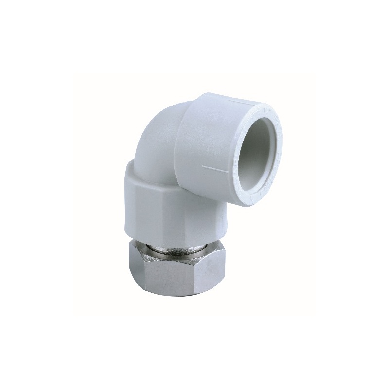 Koleno PPR 90° s převlečnou maticí d 20 x 1/2