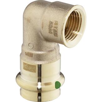 Lisovací koleno 90° CU 4090G d 15 x 1/2, vnitřní závit, Sanpress Viega 108441