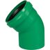 Koleno s hrdlem 45° PP  d 110 