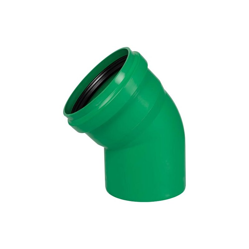 Koleno s hrdlem 45° PP  d 125 