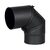 Ocelové koleno 0-90° kouřovodu 130 mm, přenastavitelné, s čisticím otvorem, tloušťka 1,5 mm