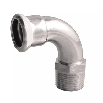 Lisovací oblouk 90° d 15 × 1/2 vnější závit, Ivar IVC83.1512