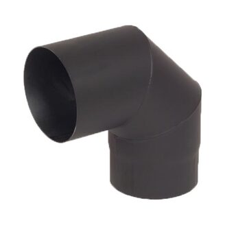 Ocelové koleno 90° kouřovodu 180 mm, tloušťka 1,5 mm