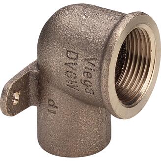 Pájecí koleno nástěnné CU 4472G d 15 x 1/2, vnitřní závit, Viega 100223, model 94472G