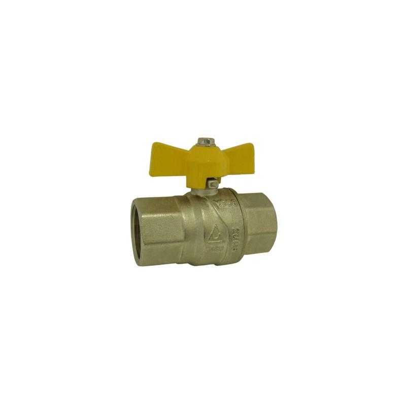 Kohout kulový FF 1, přímý, motýl, plyn