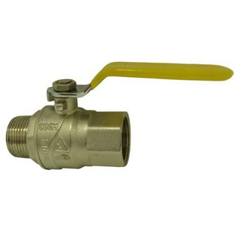 Kohout kulový MF 1, přímý, páka, plyn