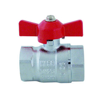 Kohout kulový FF 3/8, přímý, motýl, voda